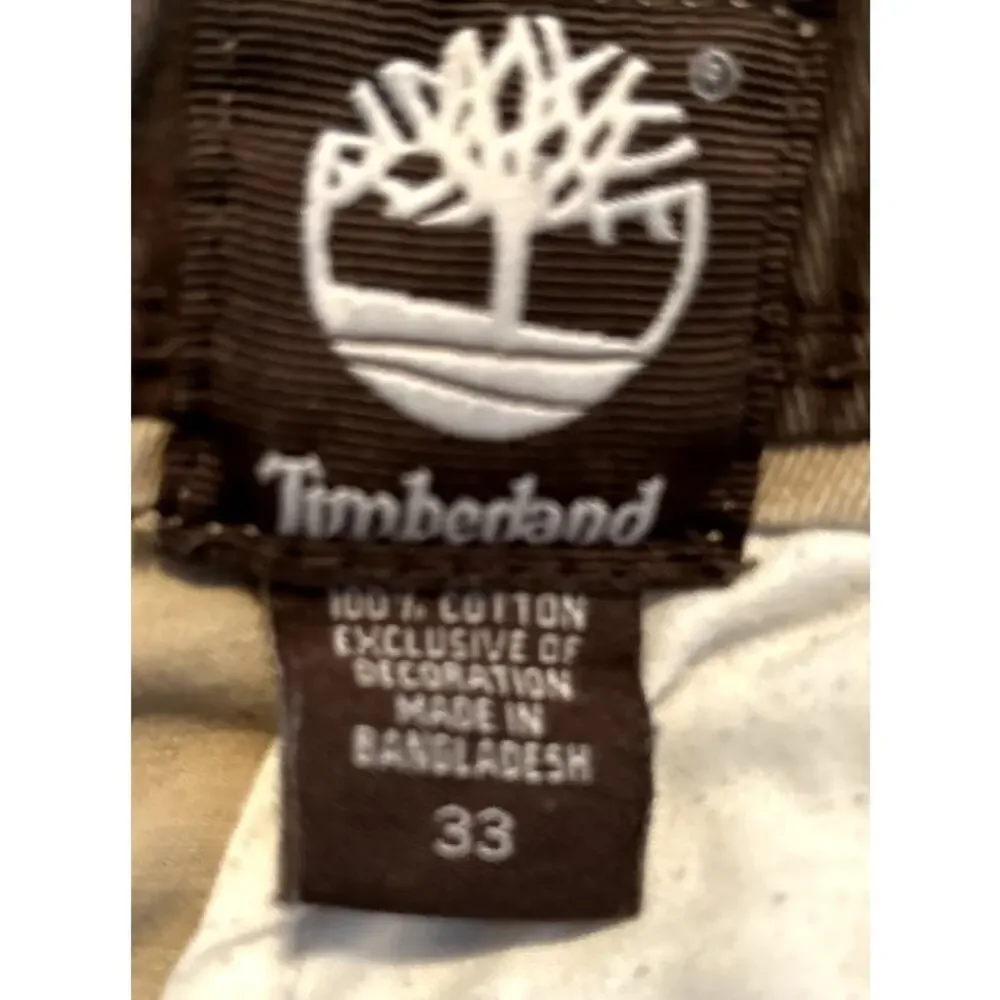 TIMBERLAND Men's Khaki Cargo‎ Cotton Travis Scott Style Shorts Sz 33